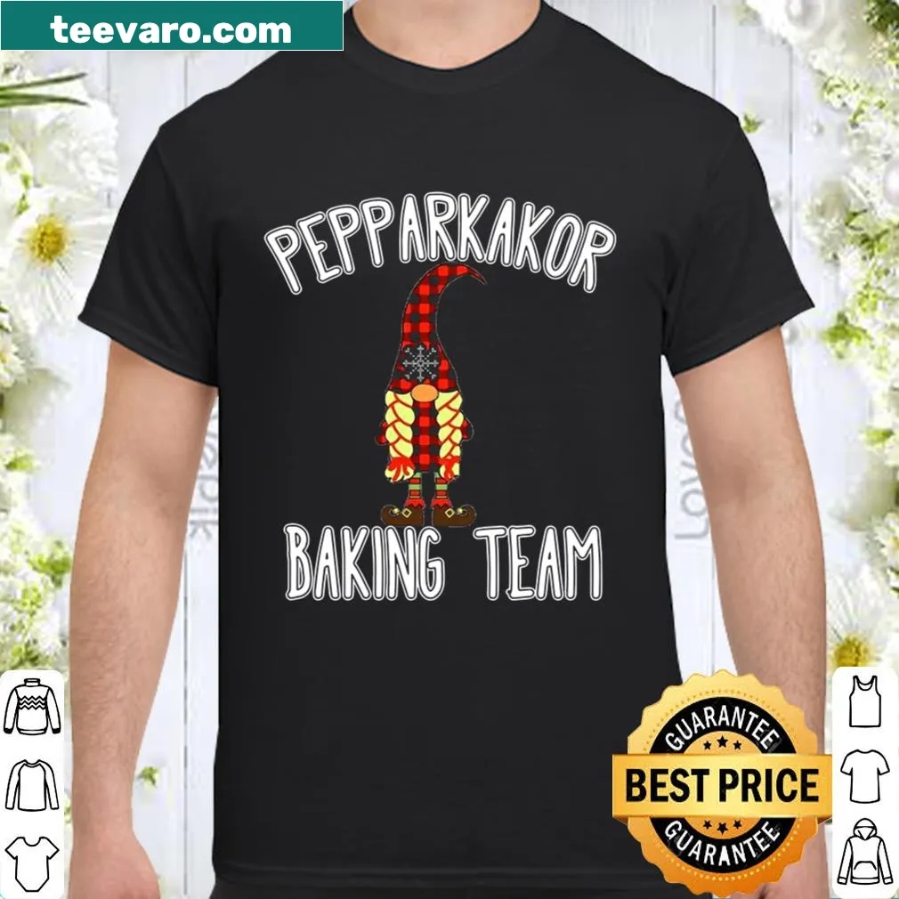 Cute gnome baking team graphic for Christmas shirt