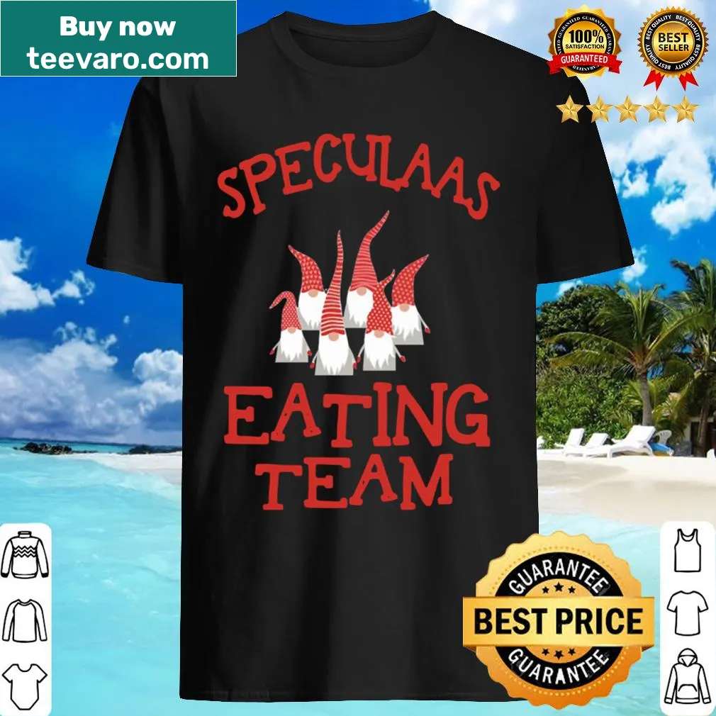 Whimsical gnome team shirt celebrating speculaas cookies