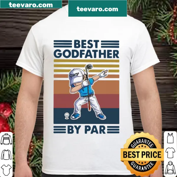 Vintage distressed shirt saying 'Best Godfather by par'