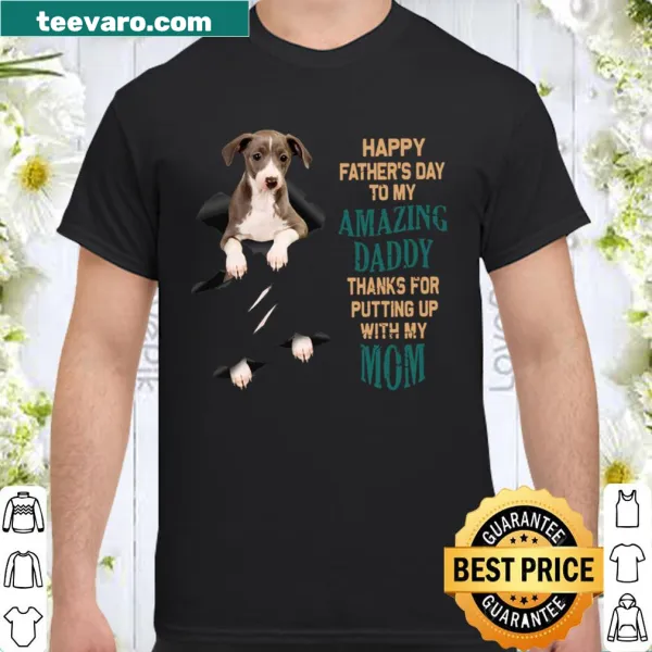 Father's Day shirt with Greyhound illustration