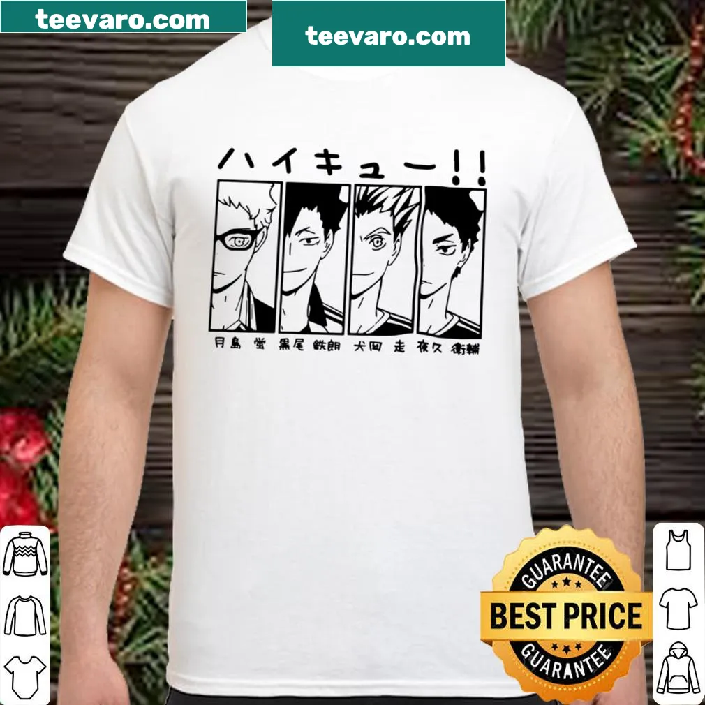 Haikyuu anime T-shirt featuring Hinata and Kageyama