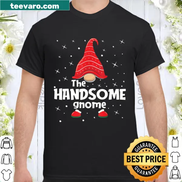 Matching Christmas shirt with a charming gnome illustration