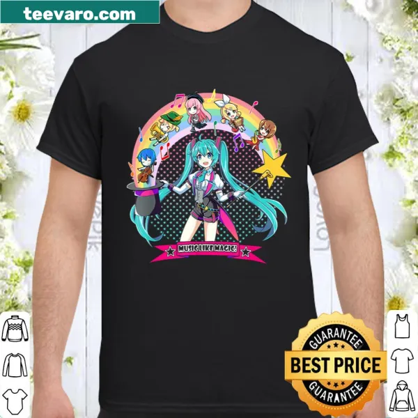 Anime-inspired shirt featuring Hatsune Miku and her magic hat