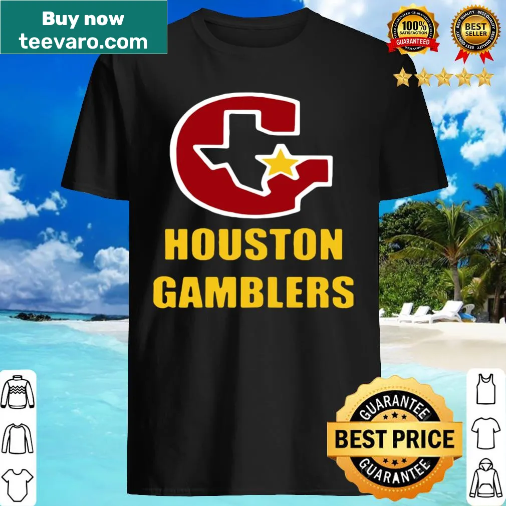 Houston Gamblers shirt with team logo