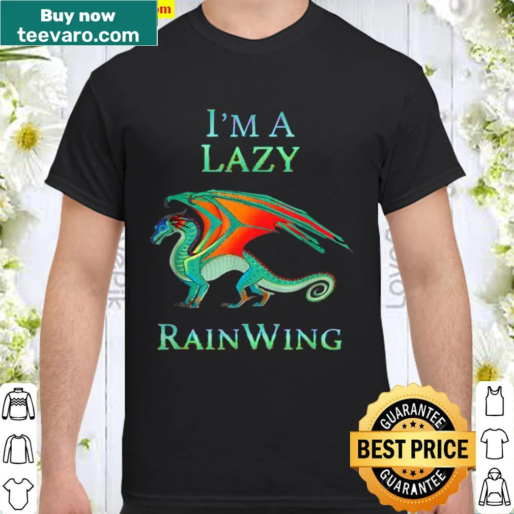 Cartoon design of a Lazy RainWing dragon for fantasy fans