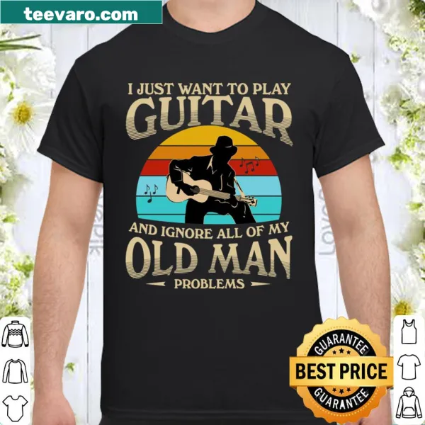 Playful shirt expressing a love for playing guitar
