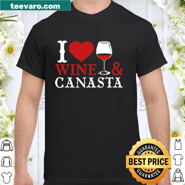 Illustration merging wine and canasta card game elements