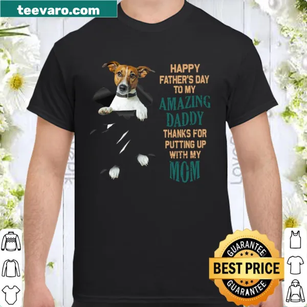 Father's Day shirt with Jack Russell and message for dad