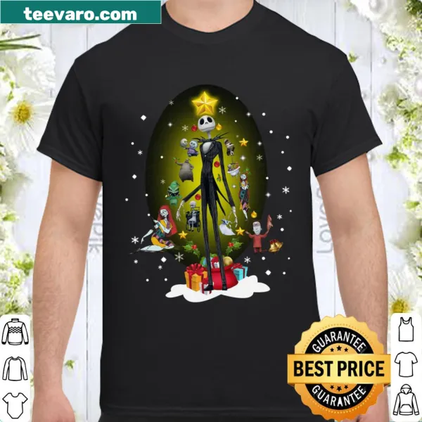 Shirt with Jack Skellington decorating a Christmas tree from The Nightmare Before Christmas