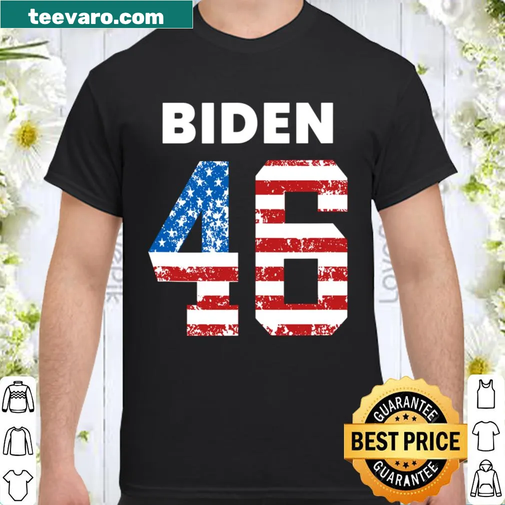 Joe Biden 46 printed shirt featuring bold typography
