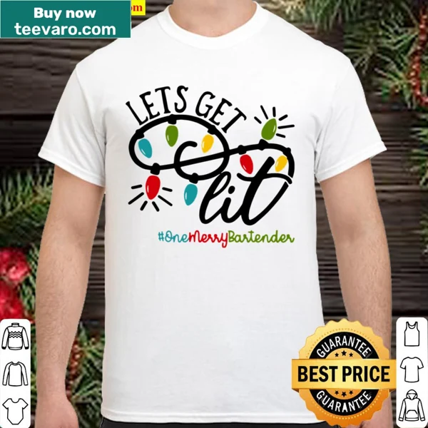 Funny shirt for bartenders with festive text