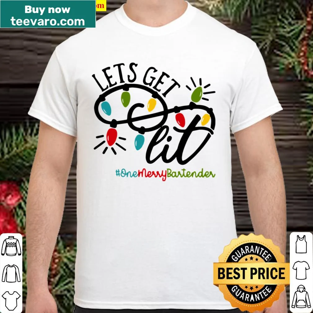 Funny shirt for bartenders with festive text
