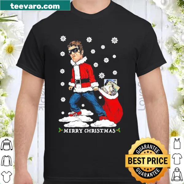 Christmas shirt featuring Liam Gallagher graphic