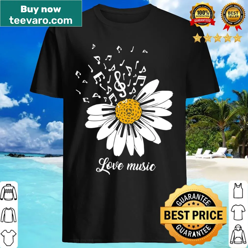 Typography shirt expressing love for music