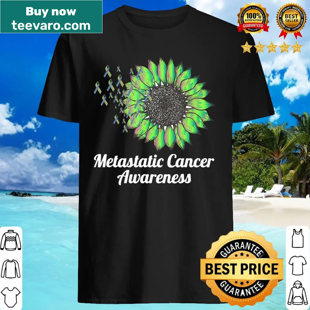 Sunflower graphic promoting metastatic breast cancer awareness
