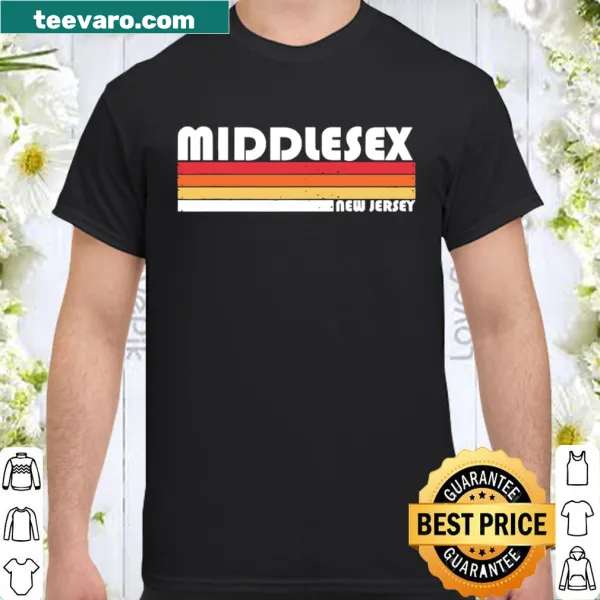 Funny shirt highlighting Middlesex, NJ, with playful typography