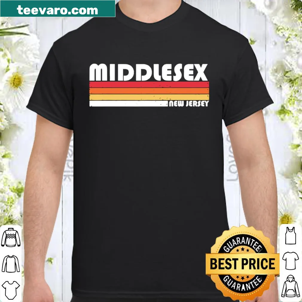 Funny shirt highlighting Middlesex, NJ, with playful typography