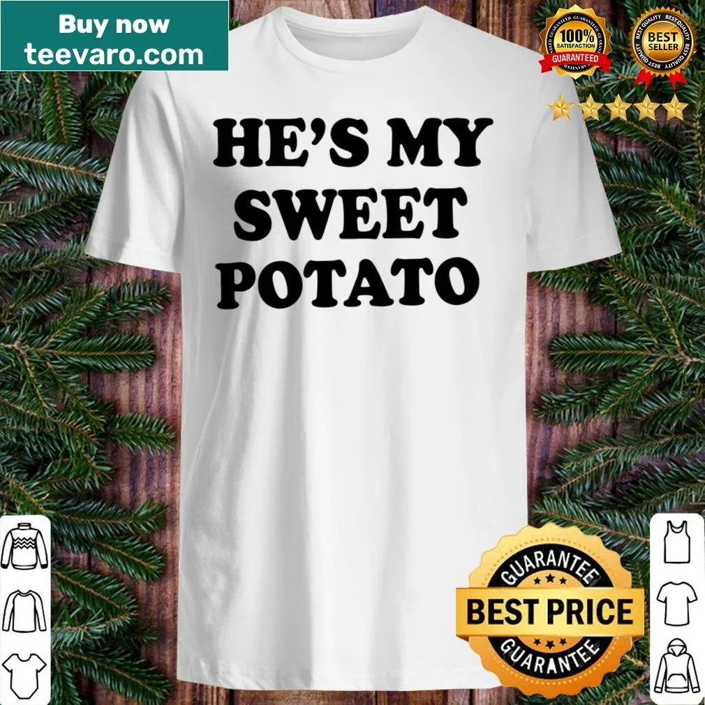 Matching Thanksgiving shirts for mom and child with cute potato graphics — on a women's shirt