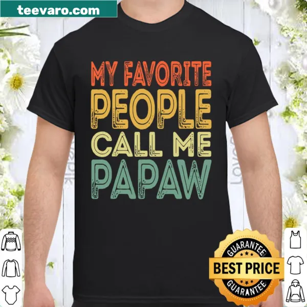 Vintage papaw t-shirt with humorous text in weathered font