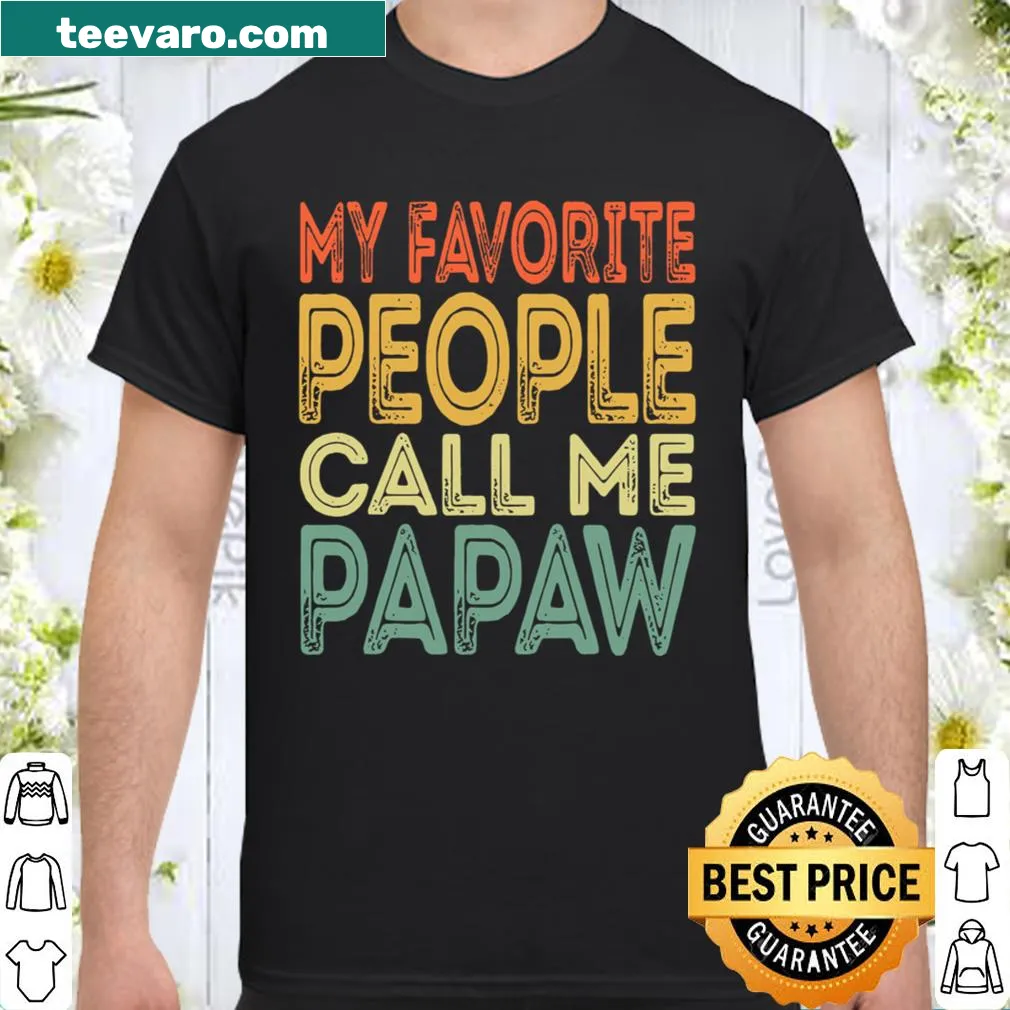 Vintage papaw t-shirt with humorous text in weathered font