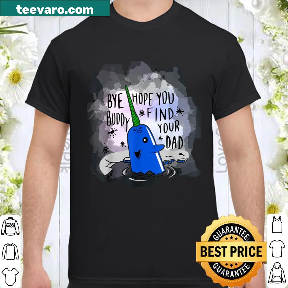 Funny Christmas t-shirt with a narwhal and humorous text