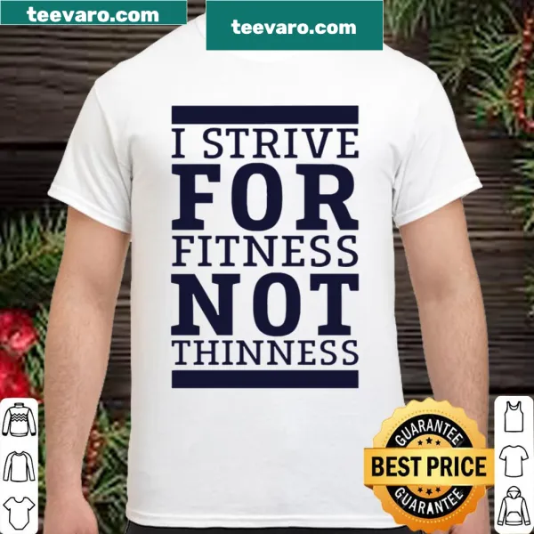 Fitness motivation shirt with positive message