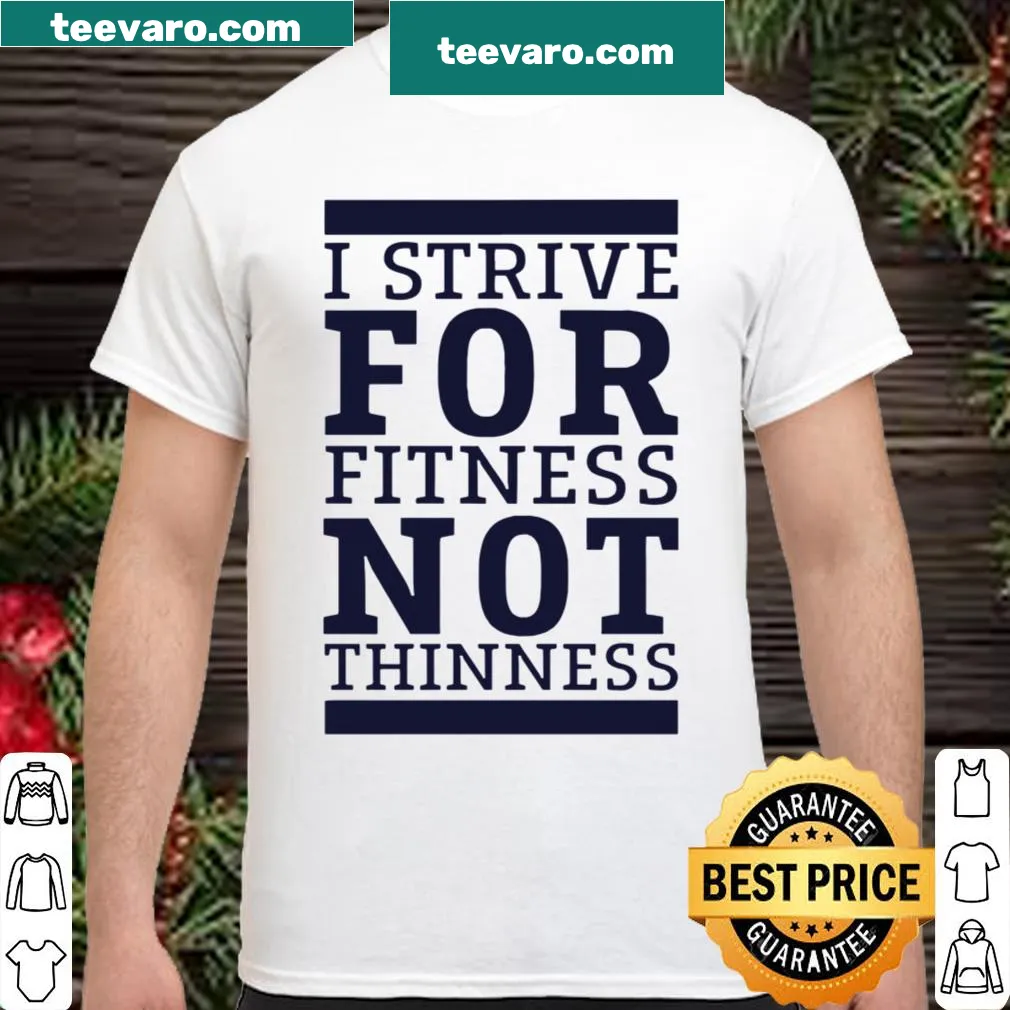 Fitness motivation shirt with positive message