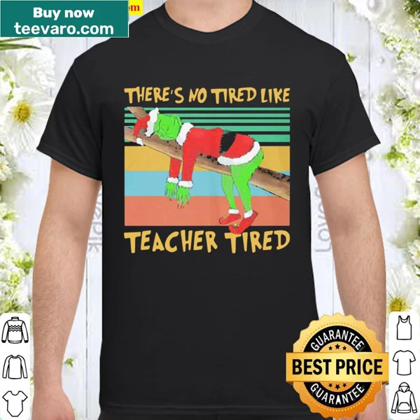Vintage distressed Grinch teacher t-shirt with humorous text