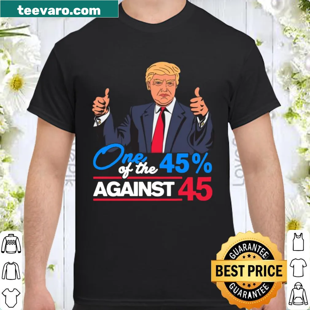 Bold text graphic saying 'One of the 45 Percent Against 45'