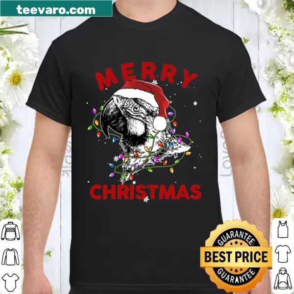 Cute Christmas shirt with a festive parrot design