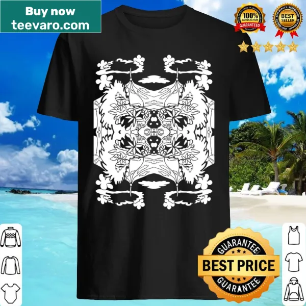 Minimalist abstract pattern shirt for contemporary style
