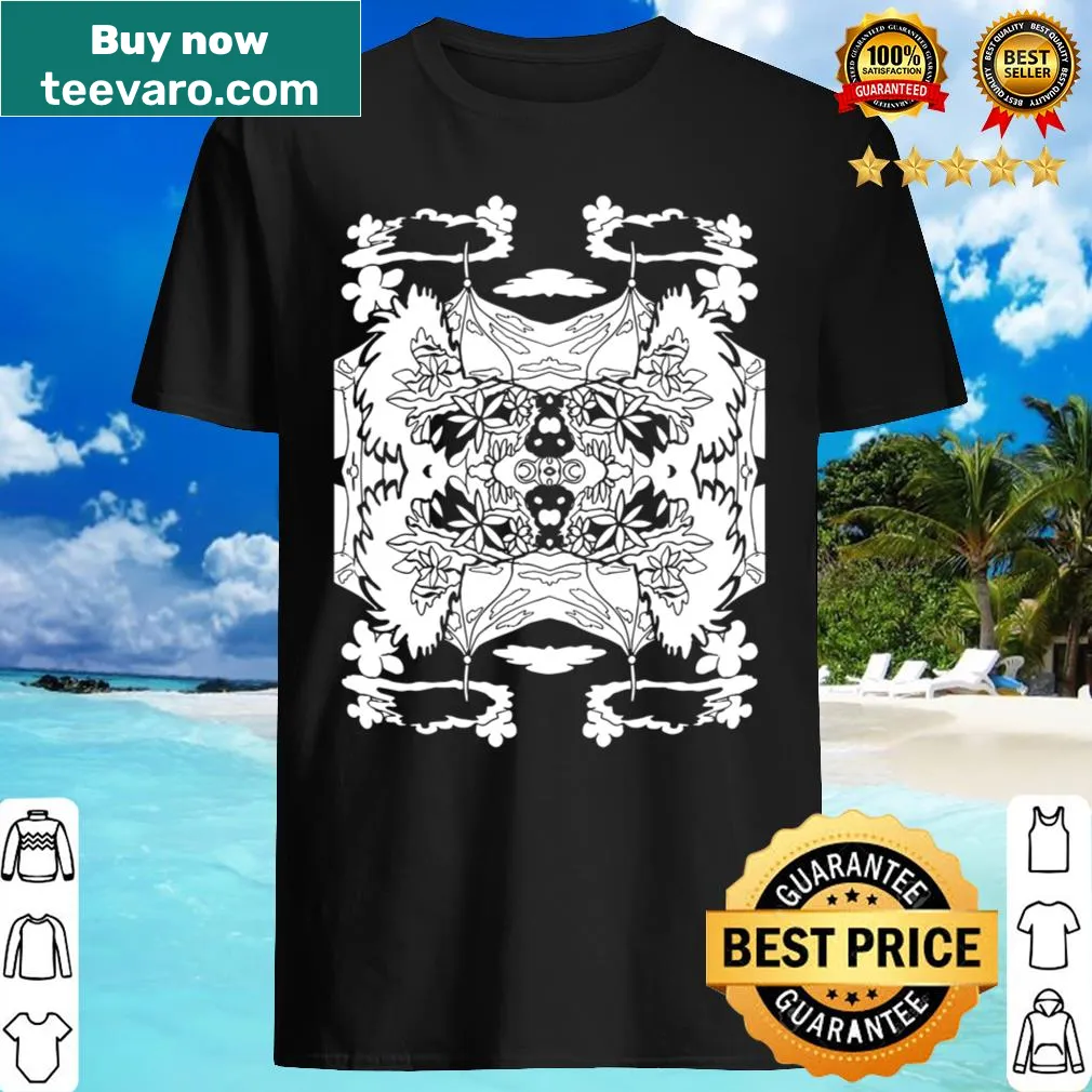 Minimalist abstract pattern shirt for contemporary style