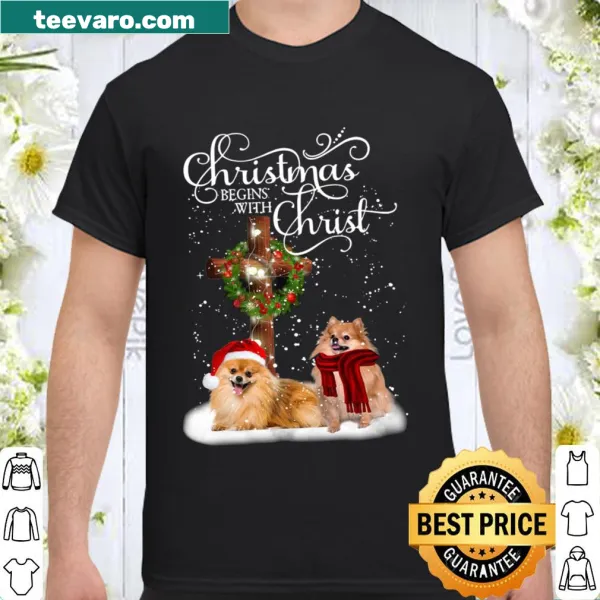 Pomeranian-themed Christmas shirt with a heartfelt message