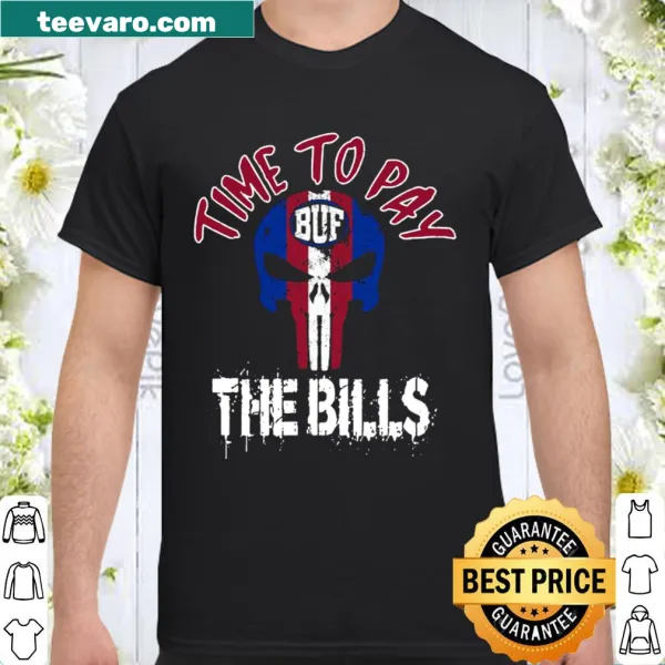 Retro Buffalo football skull graphic t-shirt