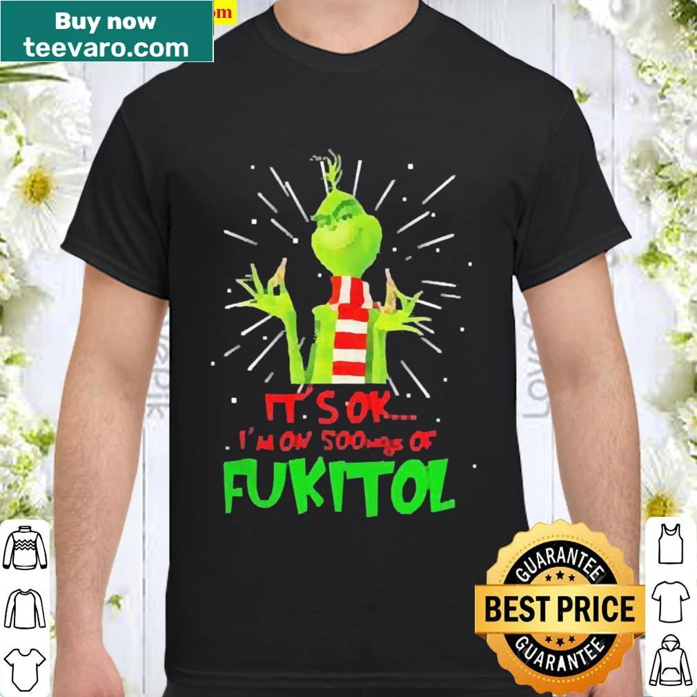 Edgy text graphic with 'I'm on 500mgs of fukitol' for Christmas