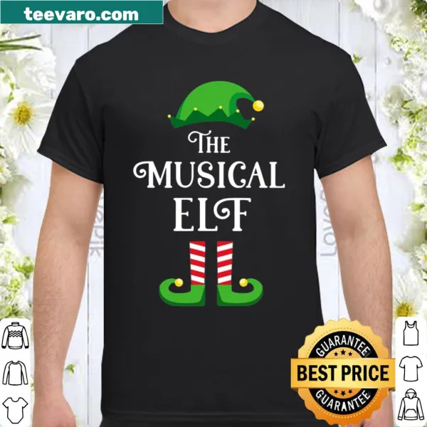 Musical elf-themed family matching Christmas shirt