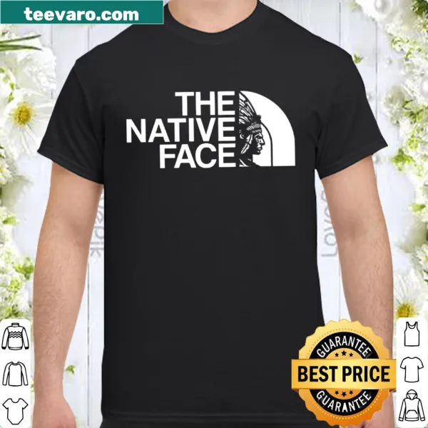 Shirt featuring a detailed illustration of a native face.