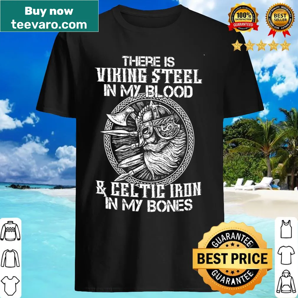 Viking heritage shirt featuring strong typography about ancestry