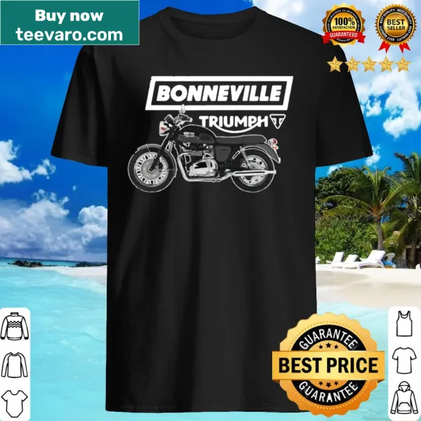 Illustrated Triumph Bonneville T120 motorcycle shirt
