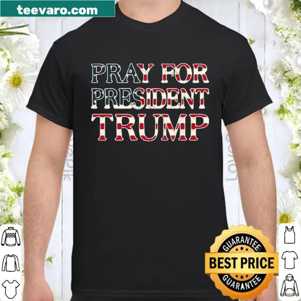 American flag design with message of peace for Trump on shirt