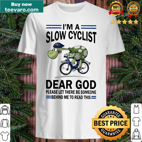 Funny turtle-themed cycling shirt with humorous text