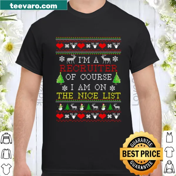 Funny ugly Christmas sweater design on a t-shirt