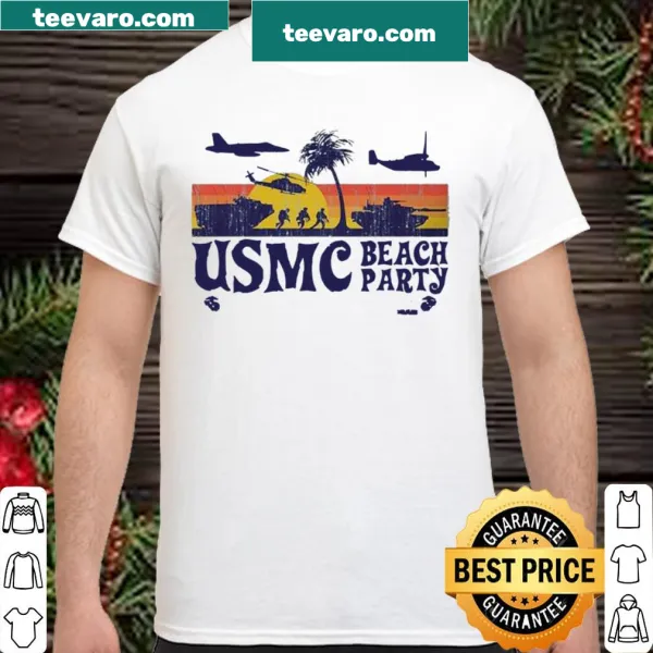 Vintage-style beach party shirt for veterans with retro graphics.