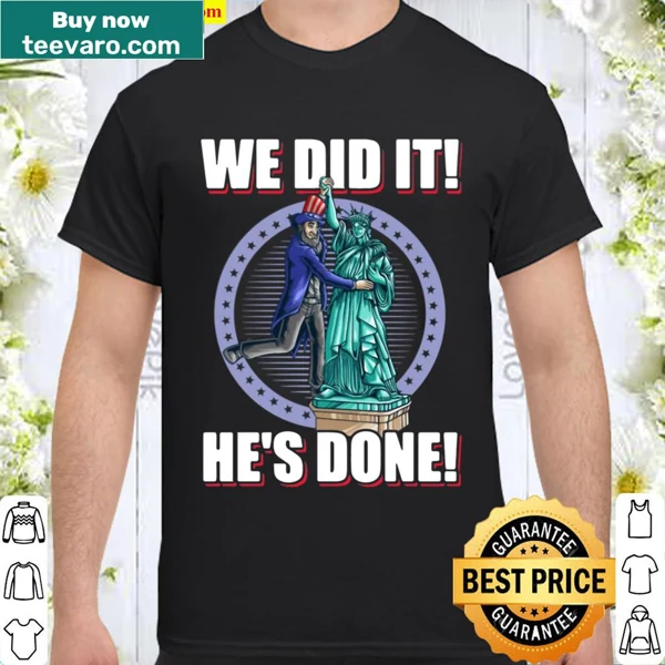T-Shirt celebrating Biden-Harris win with Uncle Sam design.