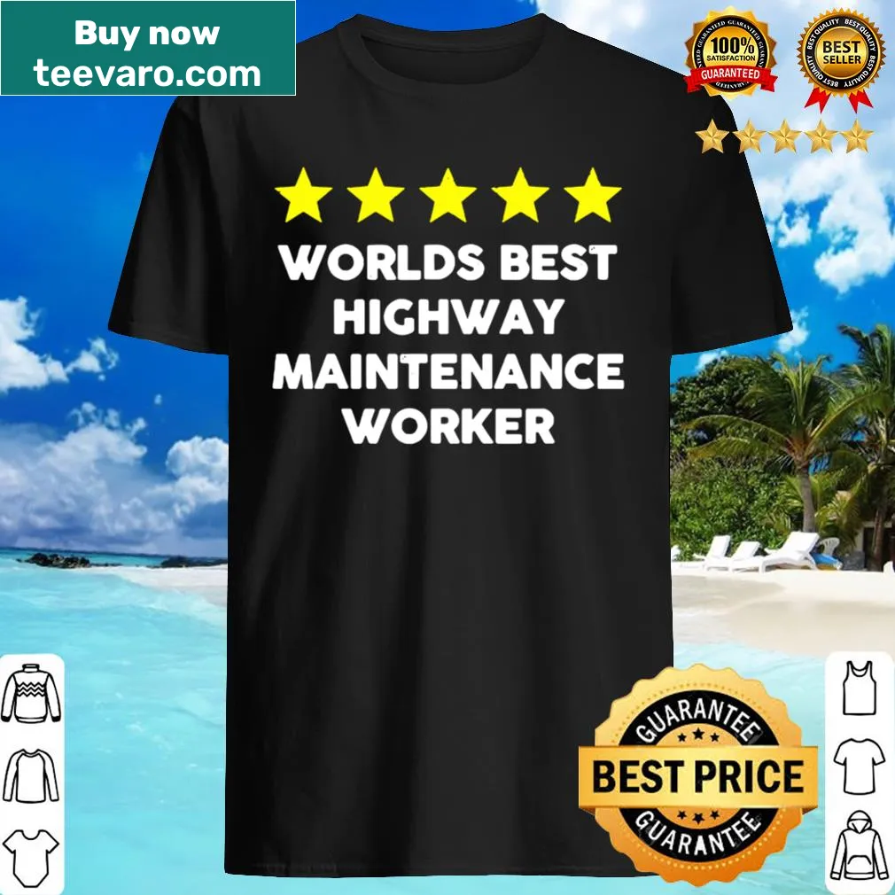 Five-star graphic shirt for highway maintenance workers