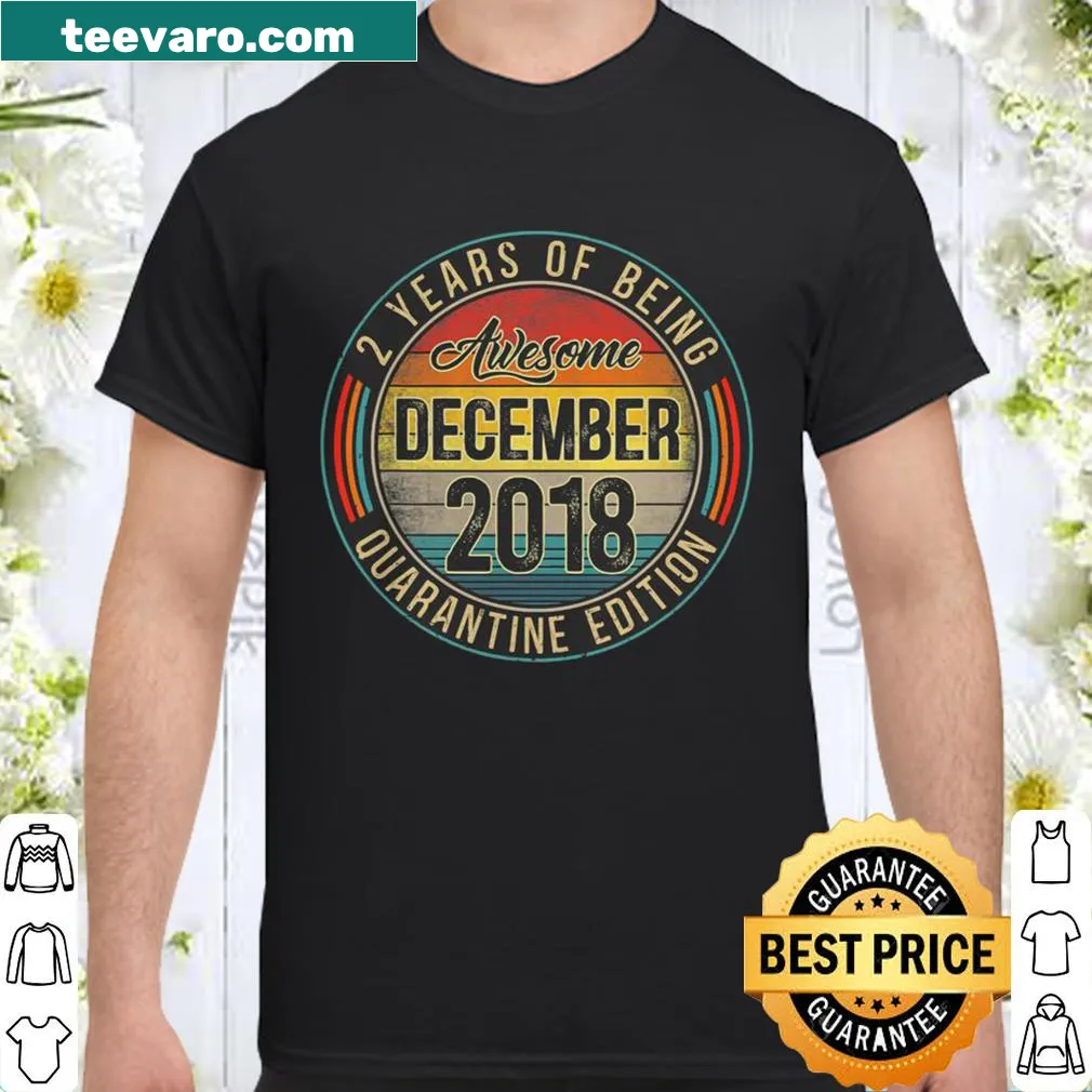Birthday shirt for 2-year-olds with '2 Years Old Being Awesome' text