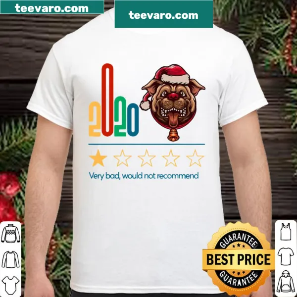 Vintage distressed holiday shirt with one star review for dog lovers