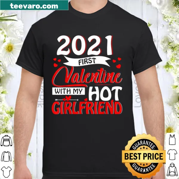 Matching couple shirt for first Valentine's Day featuring affectionate text