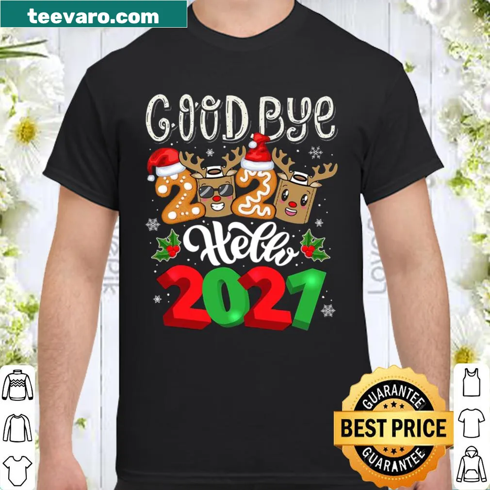 Family pajama shirt with a playful reindeer graphic for New Year