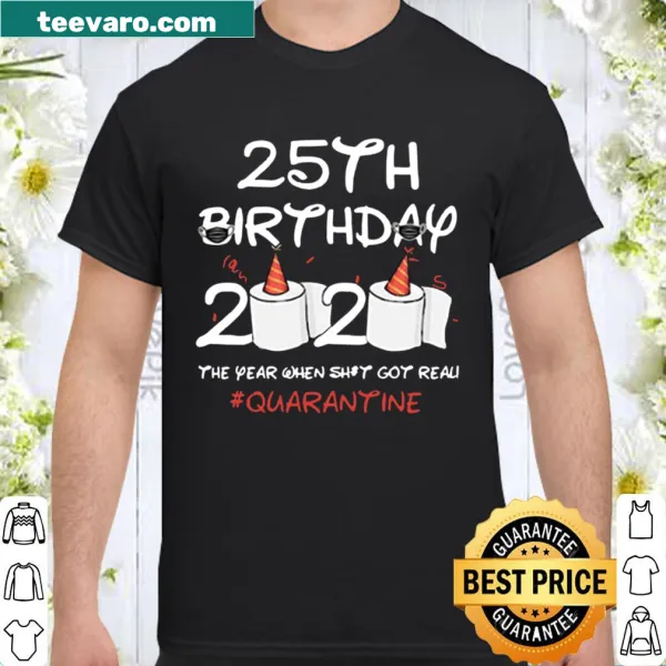 Funny birthday shirt about 2020 toilet paper shortage